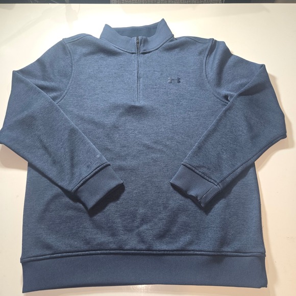 Under Armour Other - Under Armour Storm ColdGear Mens Medium Blue Heather Quarter Zip Pullover